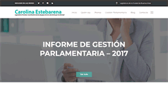 Desktop Screenshot of carolinaestebarena.com.ar